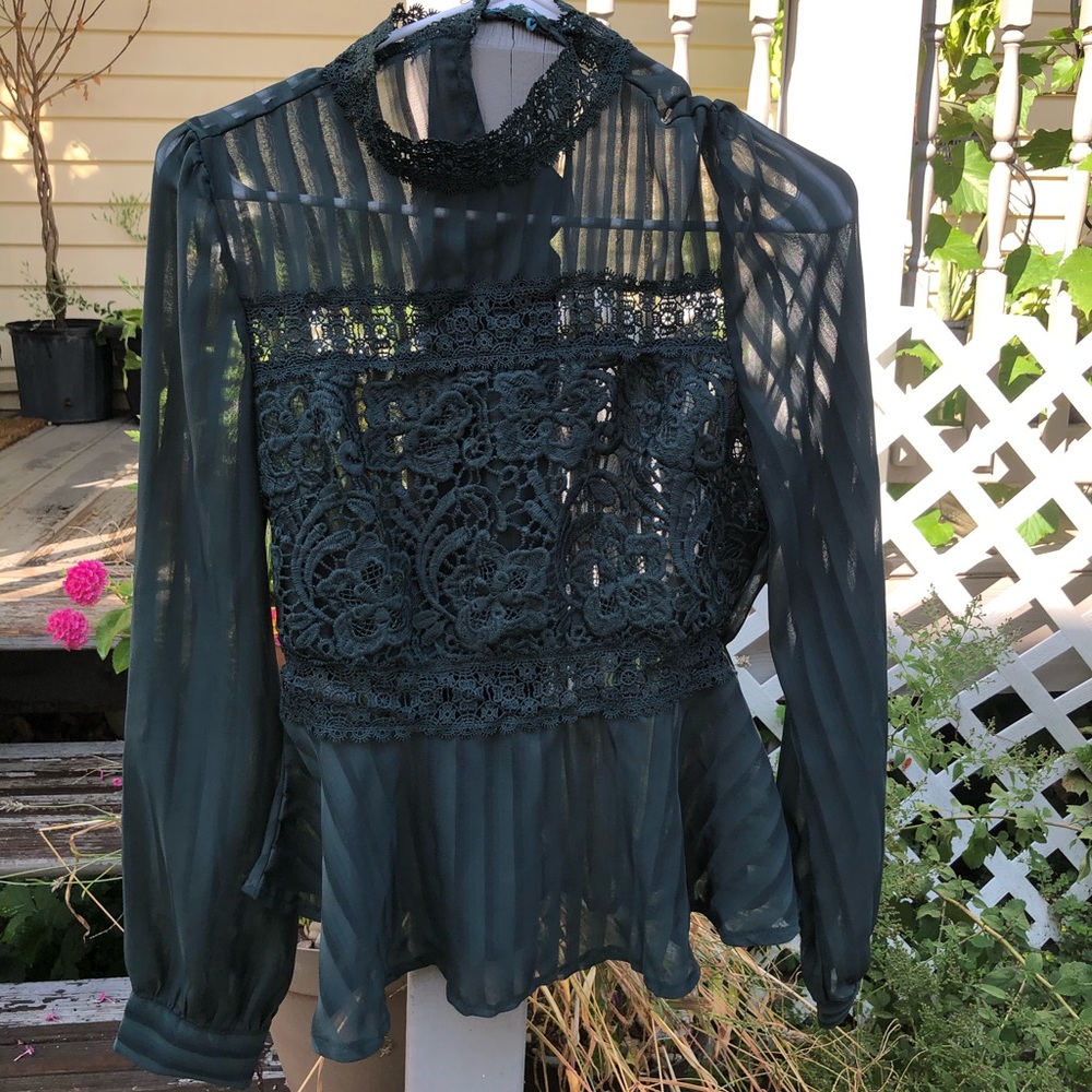 Sheer dress top